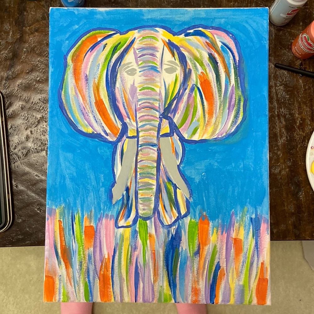 Colorful Elephant painting